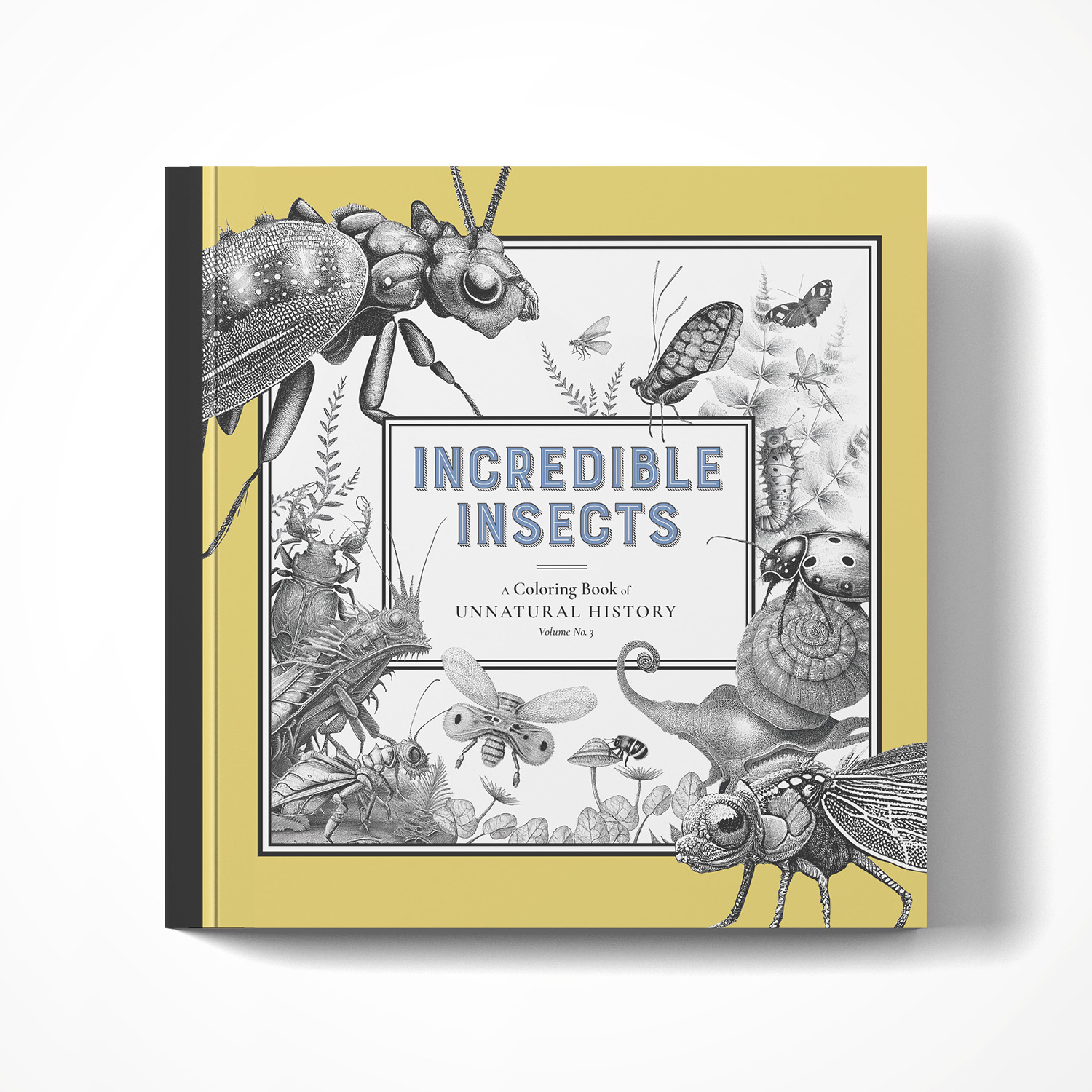 incredible insects coloring book cover