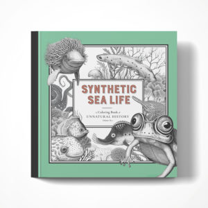 synthetic sea life coloring book cover